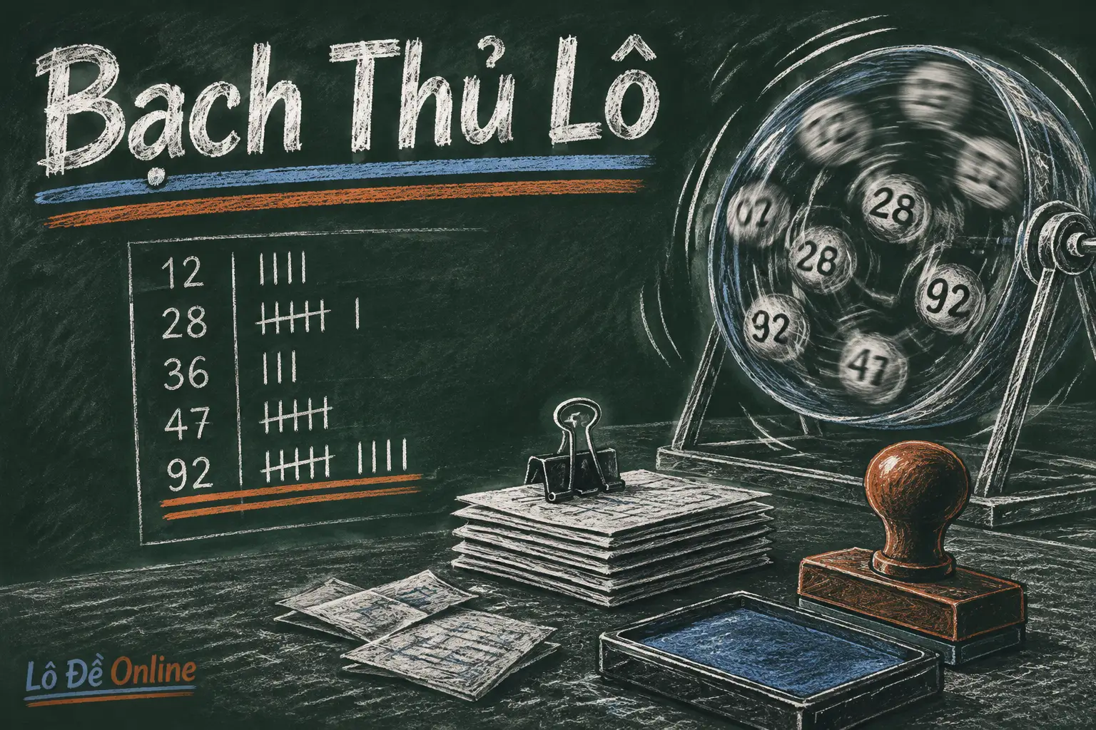 "Bạch thủ" nghĩa là chỉ chọn duy nhất một con số - bạch thủ lô