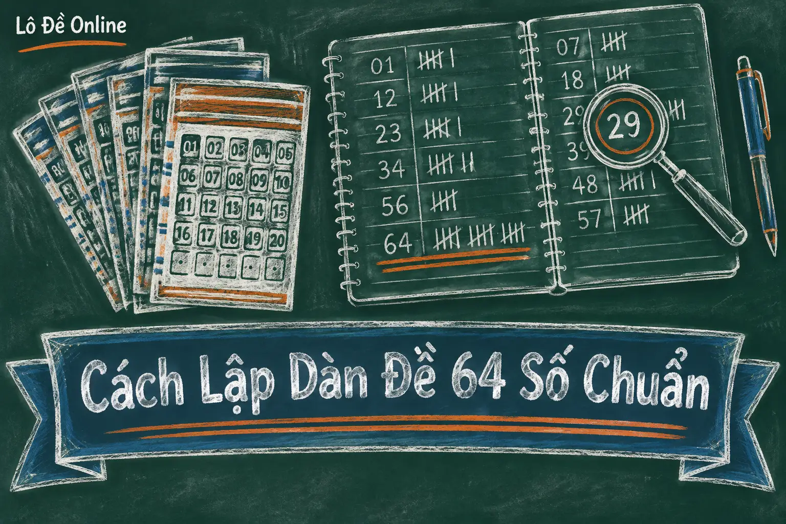 Lập dàn không có công thức nào đảm bảo trúng - dàn đề 64 số