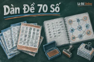 Hiểu đơn giản, dàn đề 70 số là một bộ gồm 70 con số hai chữ số mà bạn chọn ra để đánh cùng lúc cho giải đặc biệt của một ngày