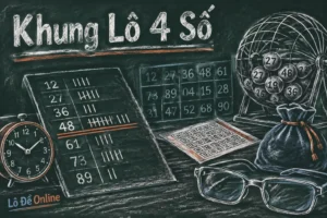 Khung lô 4 số hiểu đơn giản là bạn chọn một con lô rồi theo nó liên tục trong một số ngày cố định